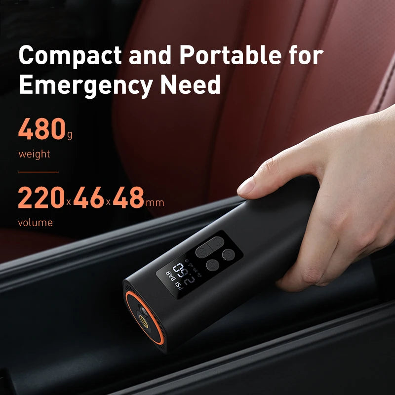 BASEUS™ Car Inflator – 150PSI Smart Digital Pump | Portable