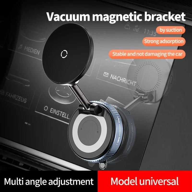 15W Magnetic Car Mount – Wireless Charging | 360° Foldable