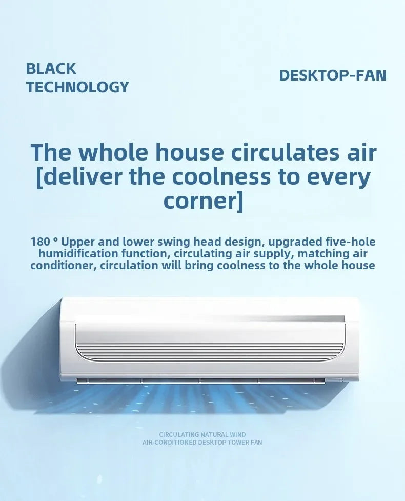 Portable 3 In 1 Fan Air Cooler LED Night Lights