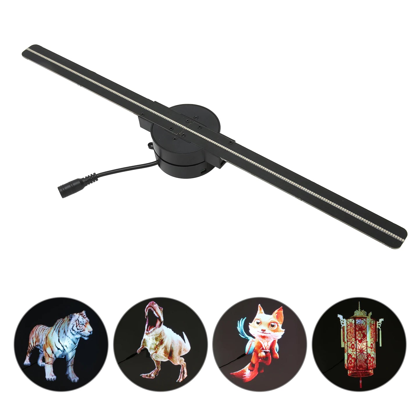 3D Hologram Fan Projector – 16.5" WiFi Display with 224 LEDs for Advertising