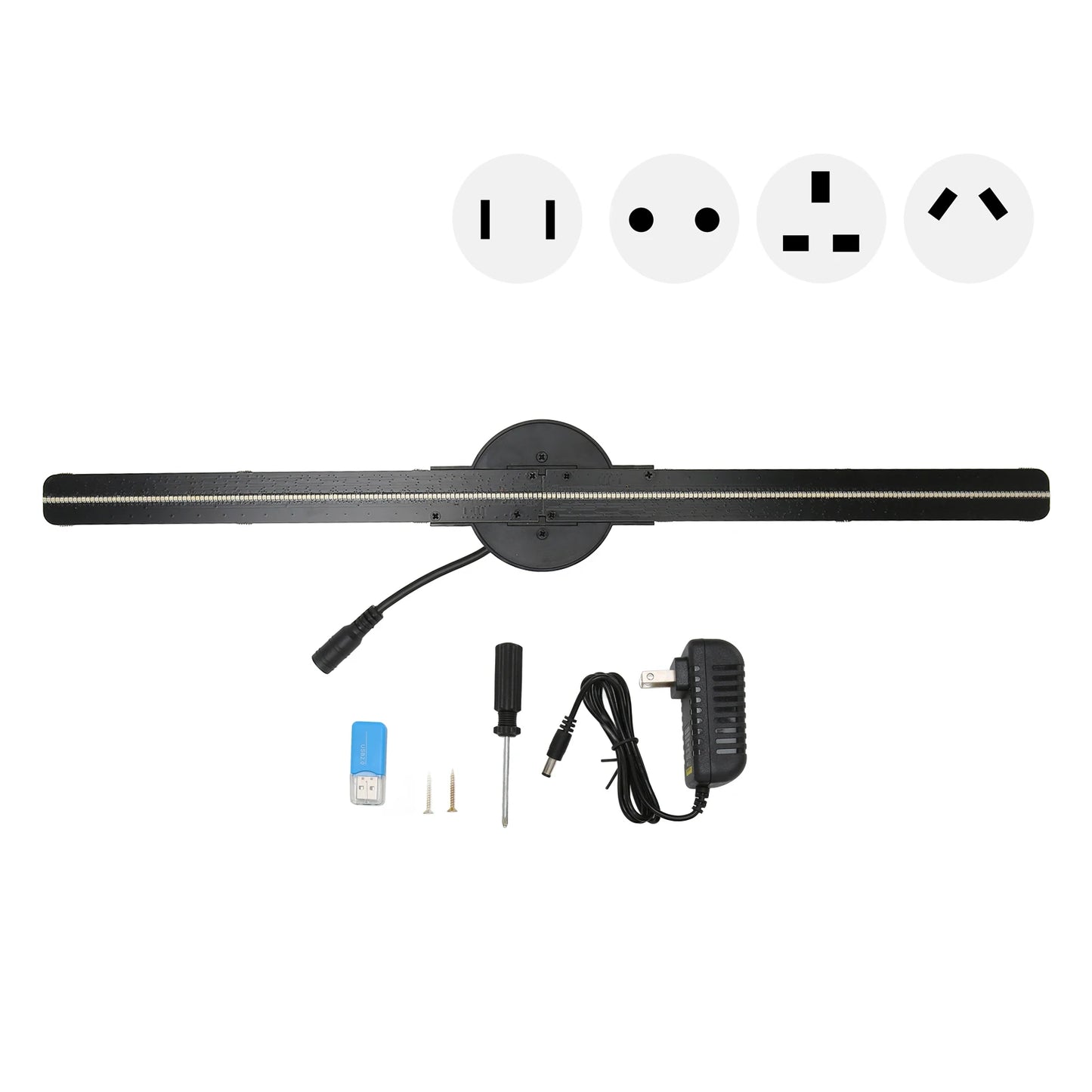 3D Hologram Fan Projector – 16.5" WiFi Display with 224 LEDs for Advertising