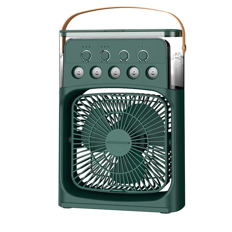 Portable 3 In 1 Fan Air Cooler LED Night Lights