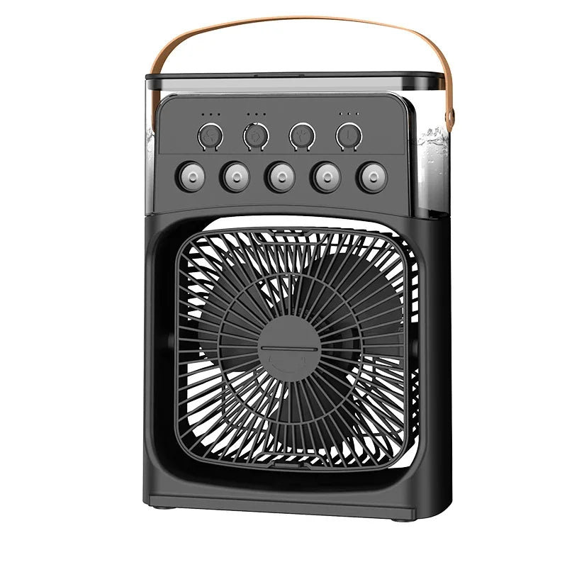 Portable 3 In 1 Fan Air Cooler LED Night Lights