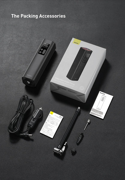 BASEUS™ Car Inflator – 150PSI Smart Digital Pump | Portable
