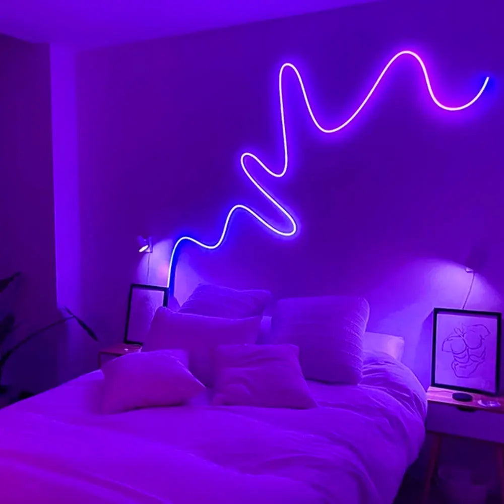 5M Neon LED Strip Lights USB 5V Strip IP65 Waterproof Control Led Flexible Diode Decoration For Home Living Room Decor Lighting