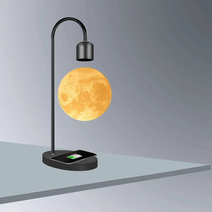 Three-color suspended switch maglev moon light bulb night  frame large star DIY