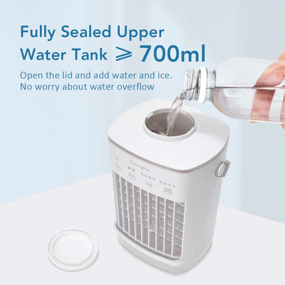 LZJV™ USB Mini Cooler – Portable Desktop Fan | Water Spray Cooling