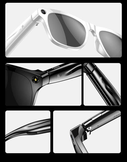 2025 Fashion AI 100MP Camera Smart Glasses Waterproof Bluetooth Call Playing Music Smart Glasses Identify Pictures Use ChatGPT