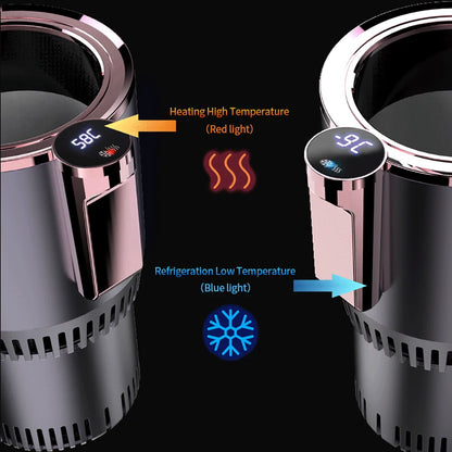 DC 12V Warmer Cooler Smart Car Cup Car Heating Cooling Cup 2-in-1 Car Office Cup Mug Holder Cooling Beverage travel Drinks Cans