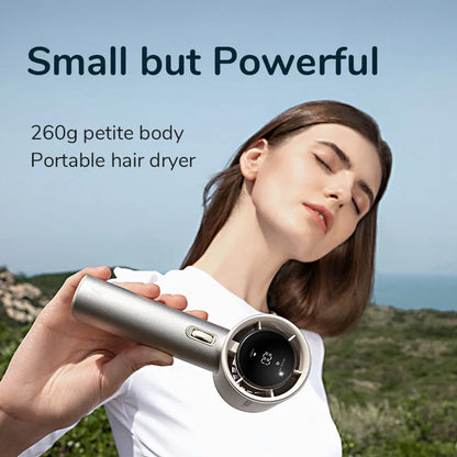 JISULIFE™ Travel Fan – 100 Speeds | LED Display | USB Rechargeable