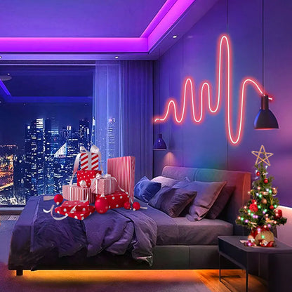 5M Neon LED Strip Lights USB 5V Strip IP65 Waterproof Control Led Flexible Diode Decoration For Home Living Room Decor Lighting