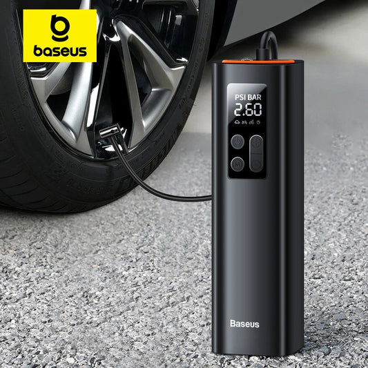 BASEUS™ Car Inflator – 150PSI Smart Digital Pump | Portable