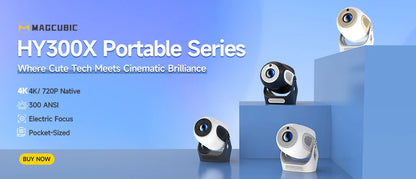 MAGCUBIC™ HY300 Pro Projector – 4K Android | WiFi + BT5.0