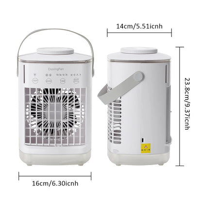 LZJV™ USB Mini Cooler – Portable Desktop Fan | Water Spray Cooling