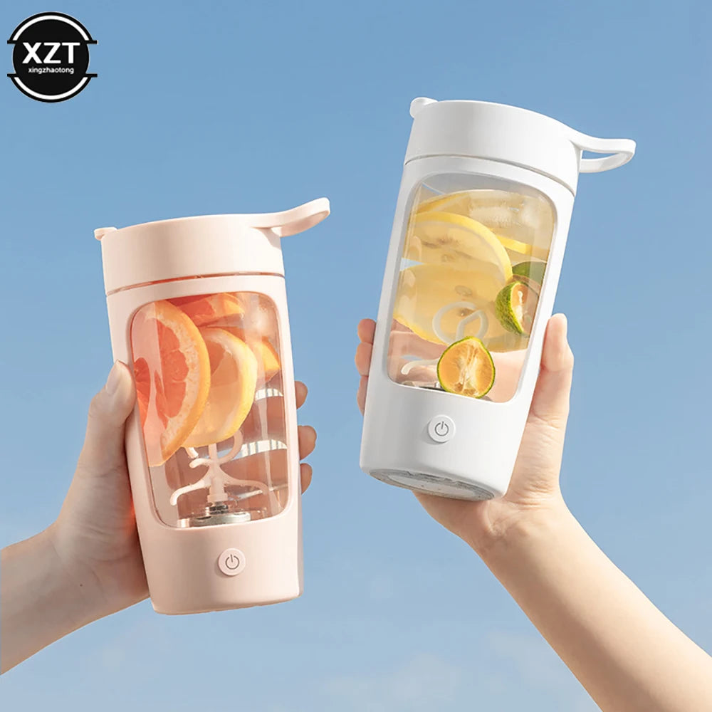650ml USB Electric Protein Shaker Bottle Portable Rechargeable Blender Cup Multipurpose 650ml Mixing Cups for Fitness Workout