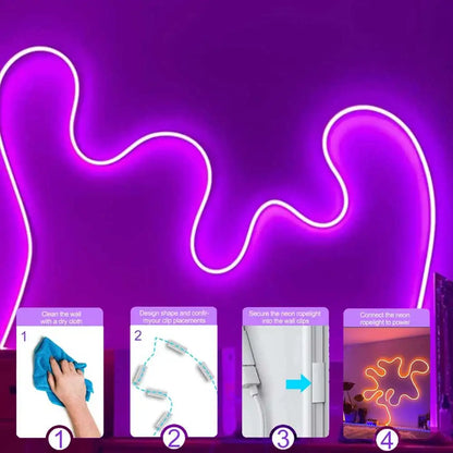 5M Neon LED Strip Lights USB 5V Strip IP65 Waterproof Control Led Flexible Diode Decoration For Home Living Room Decor Lighting