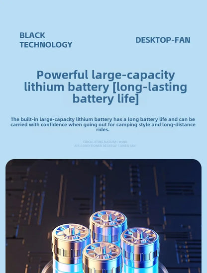 Portable 3 In 1 Fan Air Cooler LED Night Lights