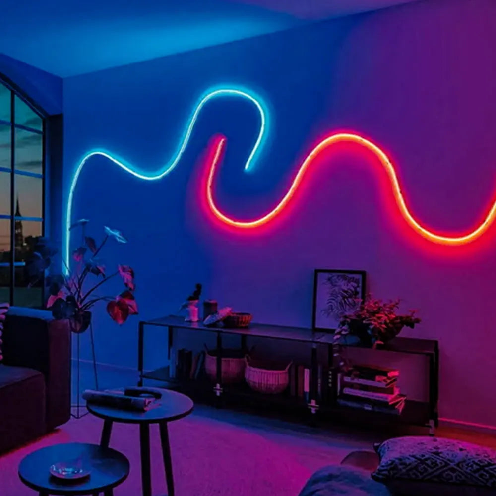 5M Neon LED Strip Lights USB 5V Strip IP65 Waterproof Control Led Flexible Diode Decoration For Home Living Room Decor Lighting
