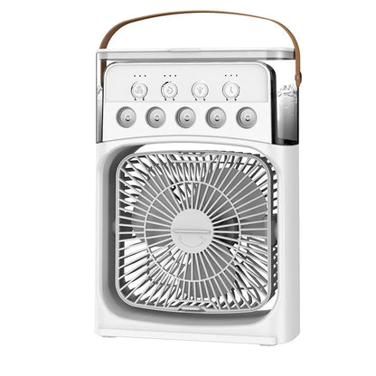 Portable 3 In 1 Fan Air Cooler LED Night Lights