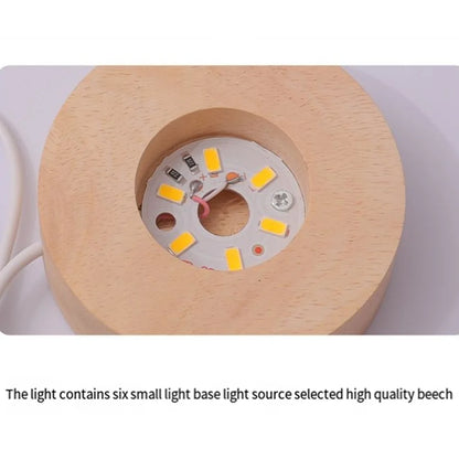 Crystal Ball LED Glowing Warm Color Saturn Galaxy 3D Engraving Desktop Lamp USB Bedroom Atmosphere Small Birthday Children Gift
