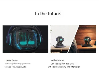 Emo Robot Pet Emopet Intelligent Companion  Ai Emotional Communication Future Voice Robot For Home Desktop Toys Kids Xmas Gift