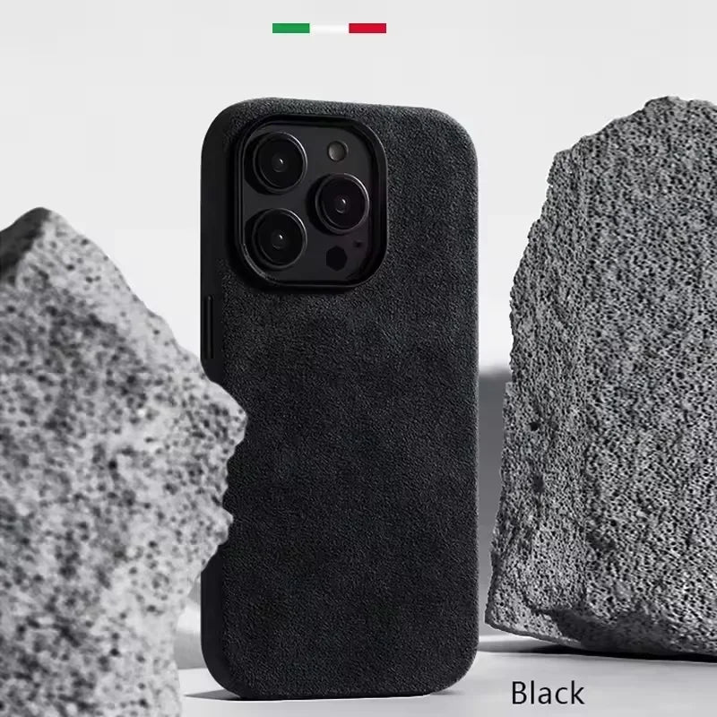 Italian ALCANTARA Magnetic Case for iPhones