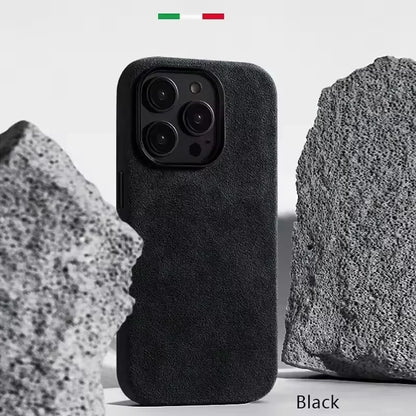 Italian ALCANTARA Magnetic Case for iPhones