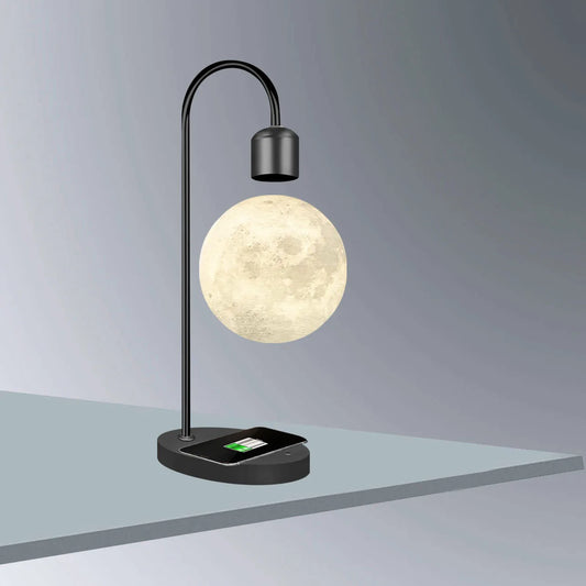 Three-color suspended switch maglev moon light bulb night  frame large star DIY