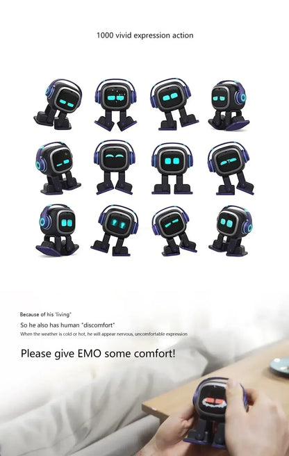 Emo Robot Pet Emopet Intelligent Companion  Ai Emotional Communication Future Voice Robot For Home Desktop Toys Kids Xmas Gift