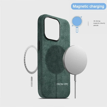 Italian ALCANTARA Magnetic Case for iPhones