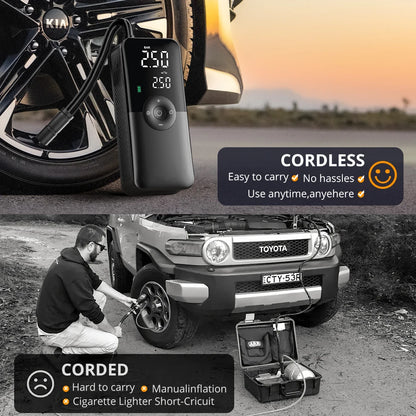 CARSUN™ Portable Tire Inflator – Digital Display | For All Vehicles