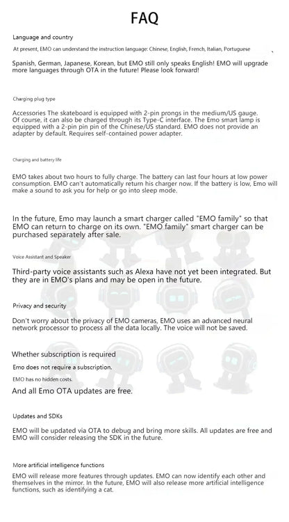 Emo Robot Pet Emopet Intelligent Companion  Ai Emotional Communication Future Voice Robot For Home Desktop Toys Kids Xmas Gift