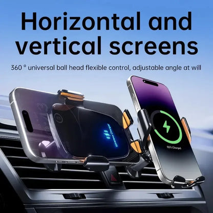 UYUXIO™ Wireless Car Charger – Fast Charging | Auto Clamping
