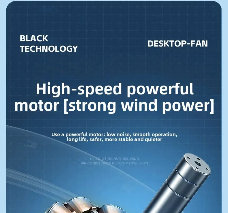 Portable 3 In 1 Fan Air Cooler LED Night Lights