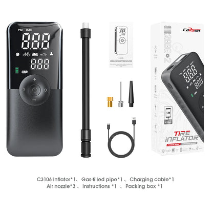 CARSUN™ Portable Tire Inflator – Digital Display | For All Vehicles